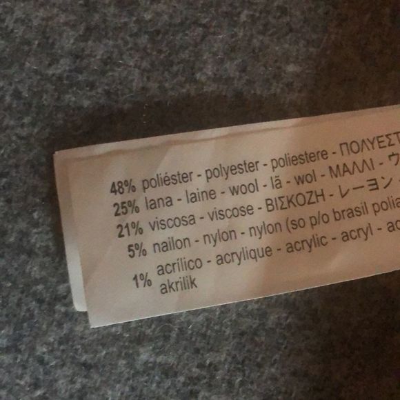 Zara Trafaluc wool/viscose blend Women's Xs Mini Skirt Gray/black front Zip - Picture 6 of 9